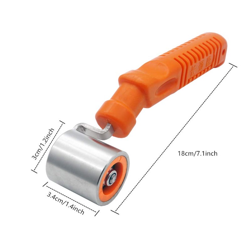 CARTINTS Wallpaper Roller Seam Roller Steel Hand Roller with Anti-Slip Handle, Ideal for Car Audio Sound Deadening Application, Wallpaper, Vinyl, and Home Decoration - Image 2